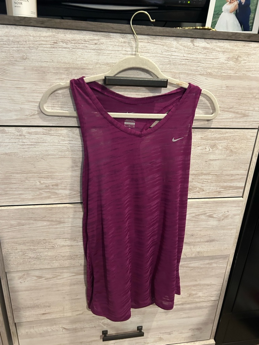 NIKE Purple Dri Fit Racerback Tank Top Women's Size XL